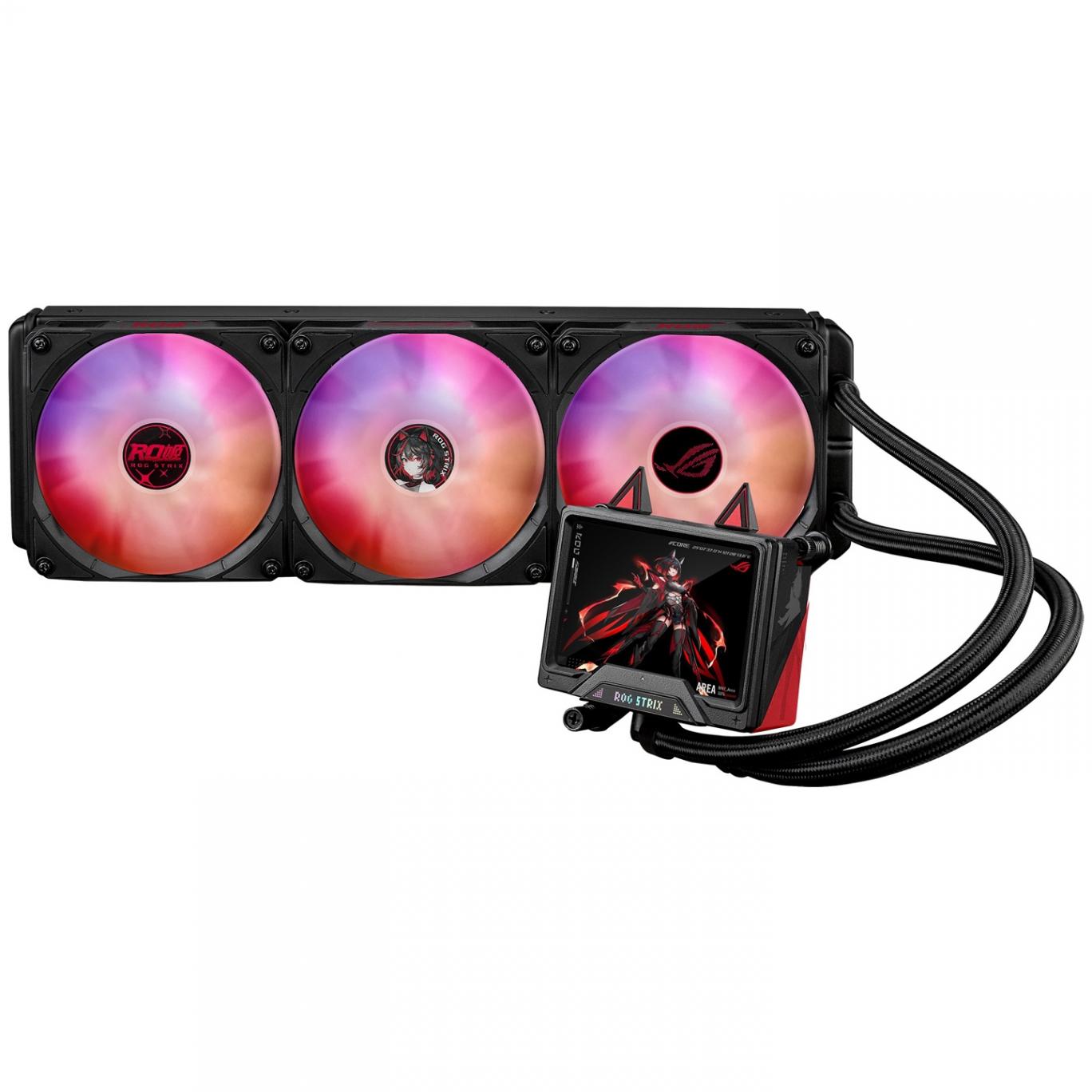 华硕推出 ROG STRIX RO姬 360 ARGB LCD 一体式水冷散热器,1499 元